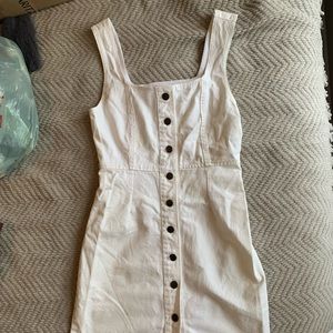 Urban outfitters white denim dress